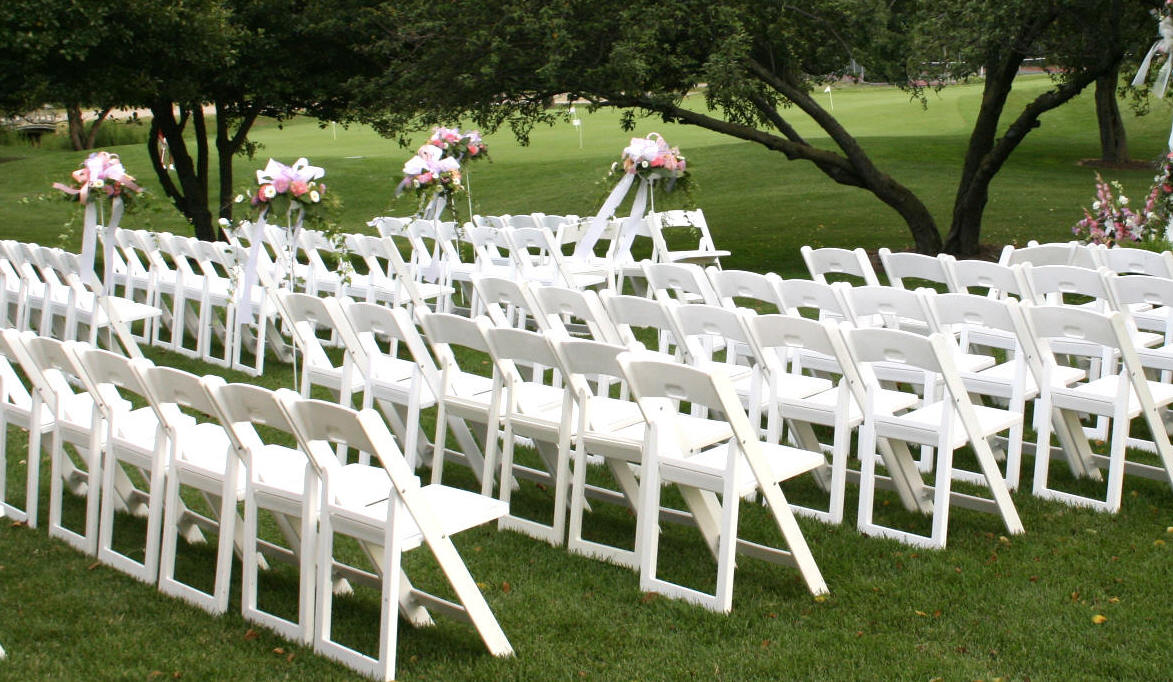 Resin folding chair